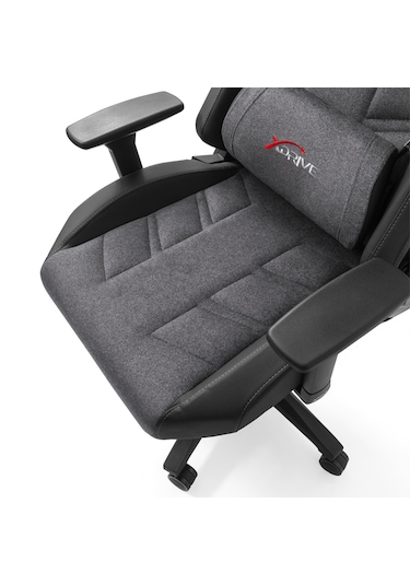 Xdrive Fırtına Profesyonel Oyuncu Koltuğu Kumaş Gri/Siyah