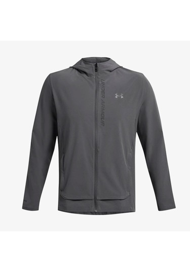 Under Armour Outrun The Erkek Gri Koşu Ceketi 1376794 Gri