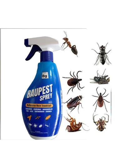 Baupest Sprey 400ml Karasinek, Sivrisinek, Hamam Böceği, Pire,...