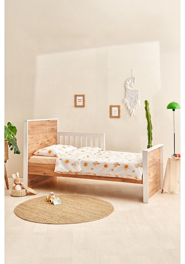 Soley Boho Bebek Nevresim Takımı 100x150 Cm Kiremit