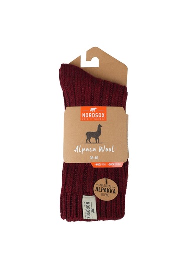 Bolero B67 Kadın Alpaka Yün Soket Çorap 36-40 Bordo