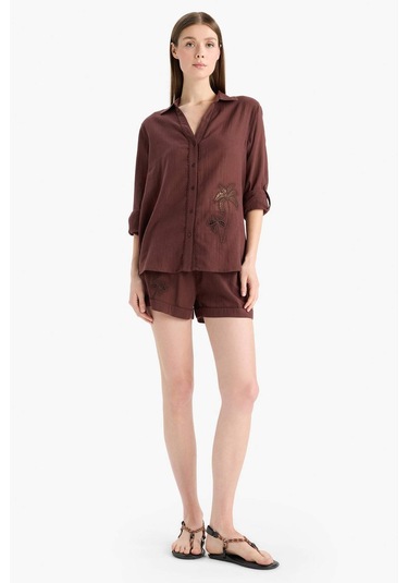 Defacto Regular Fit Müslin Plaj Şortu-fall İn Love E4272ax25smbn166 Kahve Defacto Regular Fit Müslin Plaj Şortu-fall İn Love E4272ax25smbn166 Kahve