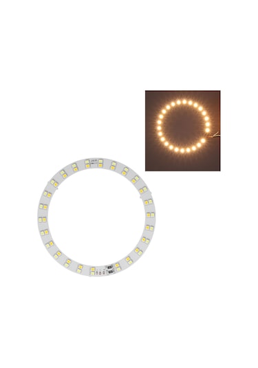 Shineyee 10w Usb Çift Renkli Led Işık Paneli, Beyaz/ıslak Işık, Dairesel Aluminium Substrat, 50 Adet 2835 Smd Ampul, Işık Regülatörlü Kablolu Diğer