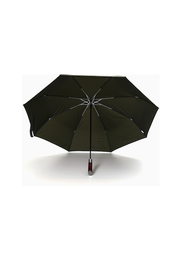 Parachase Ahşap Saplı Tam Otomatik Premium Şemsiye - Özel Kılıflı Siyah