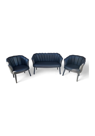 Ofis Deri Koltuk Takımı 125x55x80 - 65x55x80