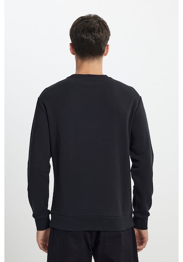 Lee Regular Fit Normal Kesim Bisiklet Yaka Siyah Sweatshirt L242504001 Siyah