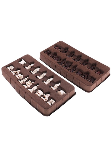 Dolıty Vintage Stereoskopik Çin Satrancı Katlanır Satranç Oyuncak