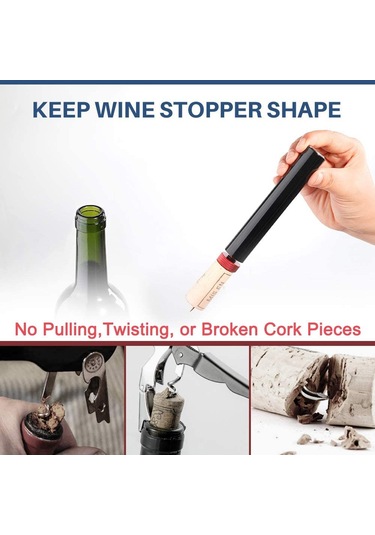 Altın Hava Pompası Şarap Şişe Açacağı Güvenli Taşınabilir Paslanmaz Çelik Pim Mantar Sökücü Hava Basıncı Tirbuşon Mutfak Aletleri Bar Aksesuarları Altın
