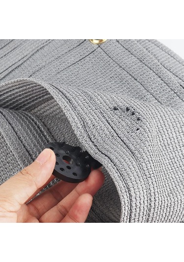 Sones 50 Adet / Paket Güneşlik Ağ Klipsi Bahçe Sera Ağ Gölgelik Kumaş Bağlantı Elemanı Siyah