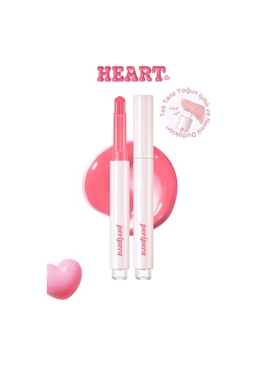 Peripera Heart Jam Glow Yoğun Nemlendirici Parlak Bitişli Balm 2 Berry Milktea