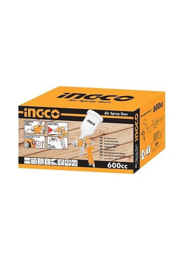 İngco ASG1061 Endüstriyel Boya Püskürtme Tabancası 600 CC