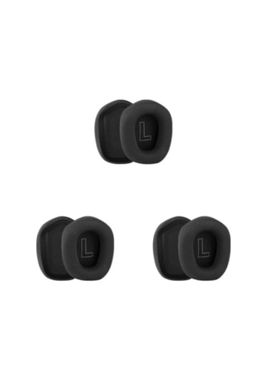 1/2/3/5 Kulak Pedleri Yastık İşitme Koruması Nefes Alabilir Oyuncu Siyah Kulak Pedleri 3 Adet