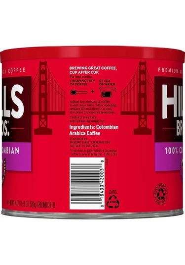 Hills Bros Colombian Filtre Kahve 6 x 680 G