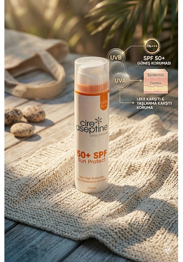 Airless Günes Koruyucu Vücut Spf 50+ Sun Protect 200 Ml
