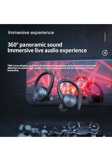 Kulak İçi Yeni Gürültü Azaltma Kablosuz 5.0 Bluetooth Kulaklık Ağrısız Kulak-kulak Numarası Egzersizi Bluetooth Kulaklık 56477843