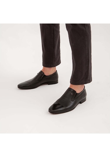 Tamer Tanca Erkek Hakiki Deri Siyah Makosen Ayakkabı 221 20472k Erk Ayk Sk21-22 Syh Mlk/syh Gyk Siyah