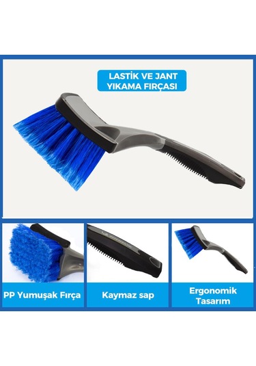 Michelin Mc3509 Oto Lastik Ve Jant Yıkama Fırçası