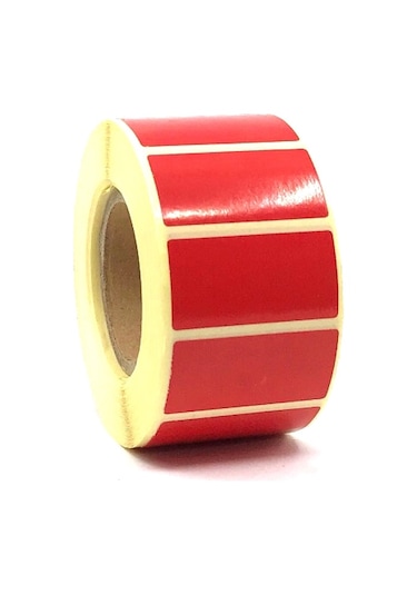 Mikronbil 20X40 1000'li Lamine Termal Etiket Kırmızı