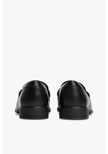 Kadın Metal Tokalı Makosen Ayakkabı - Siyah-9060 Triple Black