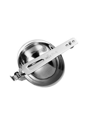 Pazly Katlanabilir Çorba Kaşığı - Paslanmaz Çelik Kamp Seyahat Çorba Kaşığı Gümüş Gümüş