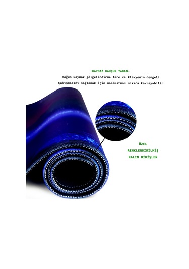 Helixsun Night Mouse Pad Büyük Boy Renkli Gaming Oyuncu Xl 70X30