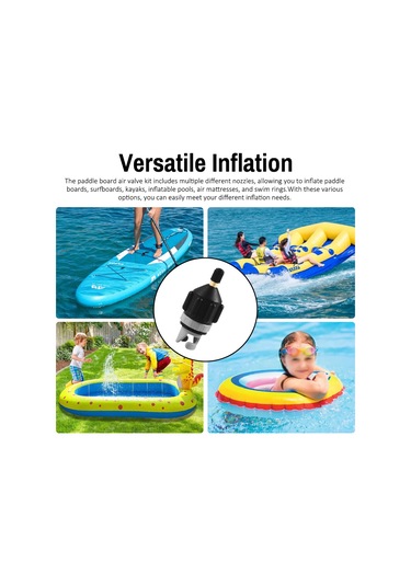 Dofolink Sup Pano, Kayak, Havlu Yatağı İçin Çok Amaçlı Nylon Flaş Devir Aleti Seti - Turuncu 1 Adet Adaptör + 5 Farklı Uç