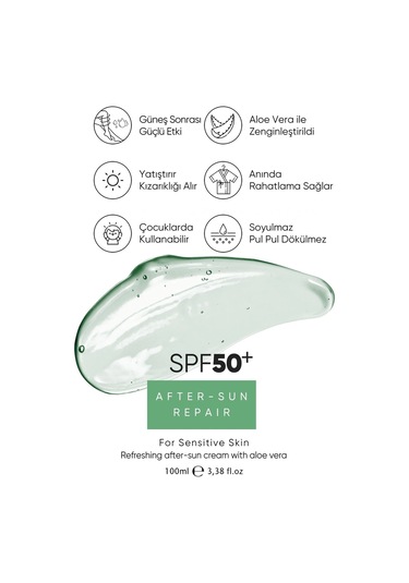 Gaia London Aloe Veral İçerikli Güneş Sonrası Jel Krem 100 ML