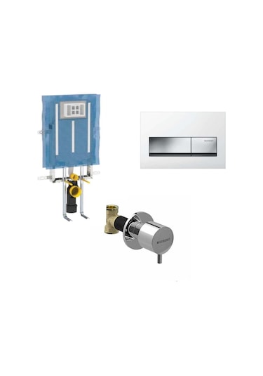 Geberit Alpha Gömme Rezervuar Seti 8 Cm - Alpha50 Beyaz