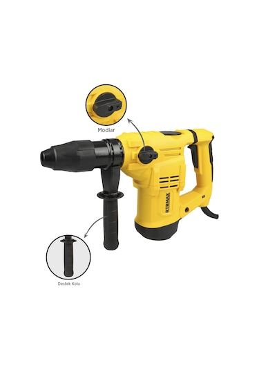 Rtrmax RTM240 Elektropnömatik Sds Max Kırıcı ve Delici 1500 W 9.0 Jul 40 mm