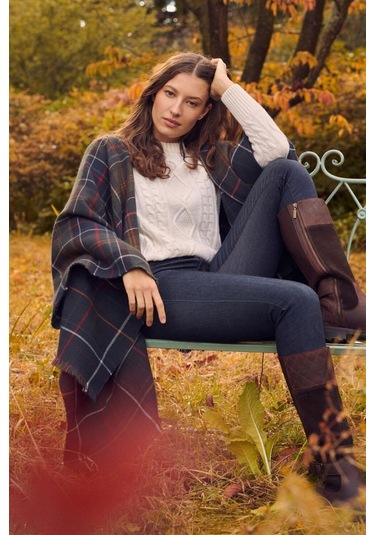 Barbour Montieth Serape Şal Tn11 Classic Tartan - Tn11 Classic Tartan Çok Renkli