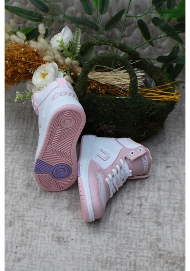 Fort Cool Adel Pudra Beyaz Boğazlı Kaymaz Taban Rahat Çocuk Ayakkabı 001