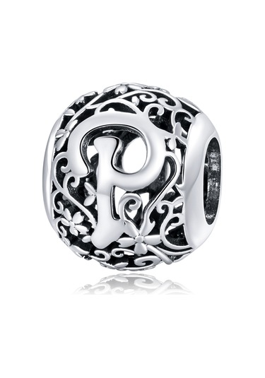 S925 Ayar Gümüş Mori Serisi İçi Boş Harfler Boncuk Dıy Bilezik Kolye Aksesuarları P Çok Renkli