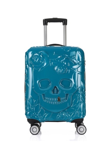 Ççs 5217 Kuru Kafa Polikarbon 3 Lü Valiz Seti-turkuaz Turkuaz