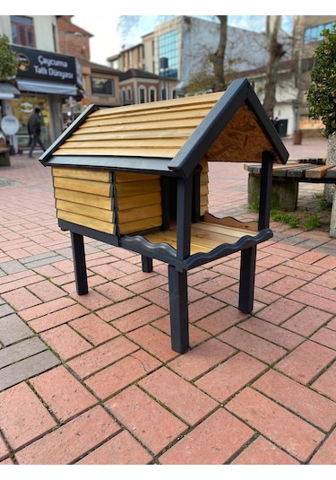 Ahşap Tasarım İç Ve Dış Mekan Kedi Evi