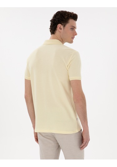 Pierre Cardin Erkek Açık Sarı Tişört Basic 50302561-vr004 Açık Sarı