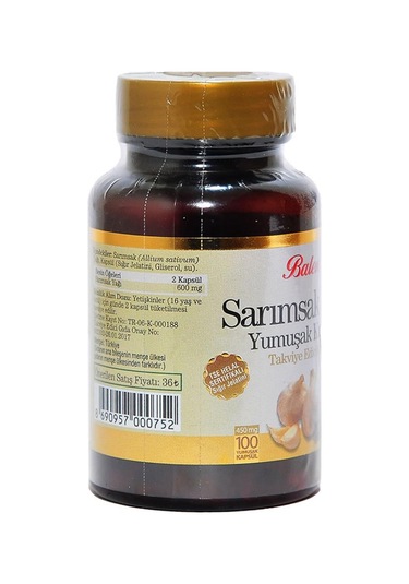 Balen Sarımsak Yağı 100 Yumuşak Kapsül Softgel