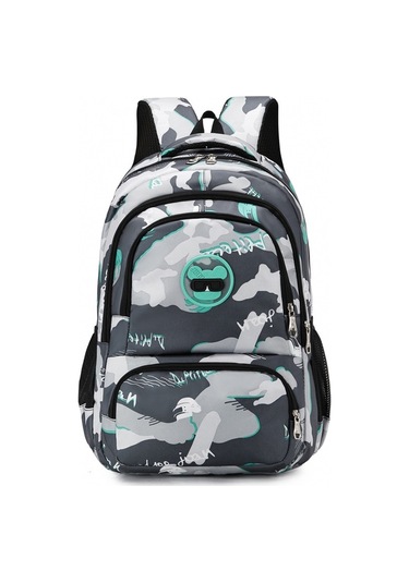 Liseoğrencileri Hafif Basit Kamuflaj Sırttantalari-yeşil Yeşil