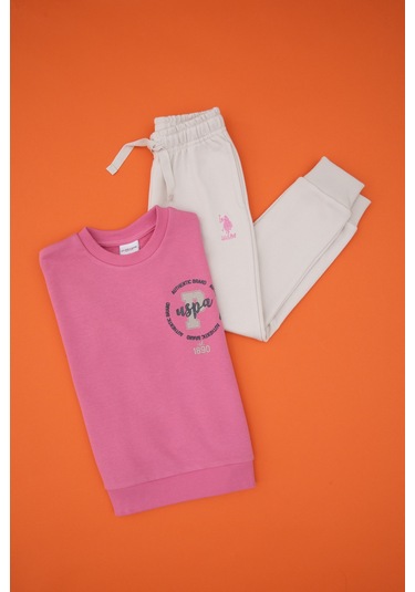 U.s. Polo Assn. Kız Çocuk Menekşe Pijama Takım 50318958-vr037 Menekse