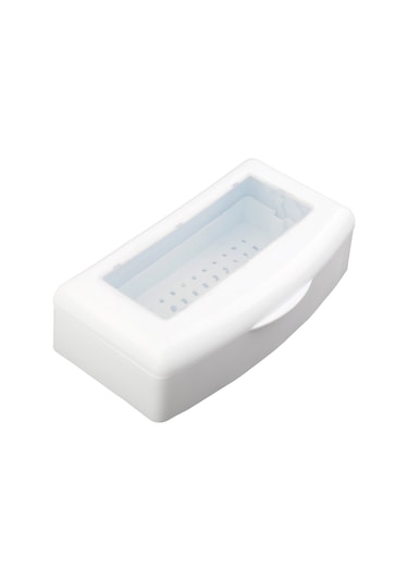 Mufunye Plastik Manikür Aletleri Dezenfeksiyon Kutusu - Otomatik Kaldırılan Tabak, Şeffaf Kapak, Taşınabilir Temizlik Gereci