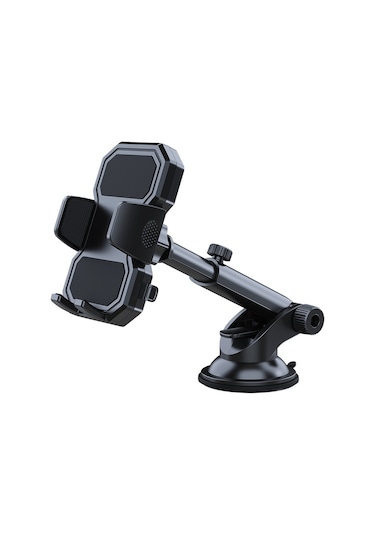 Butu Araba Dashboard Ön Cam Montaj Ayarlanabilir Telefon Tutucu Teleskopik Kol Vantuz Braketi