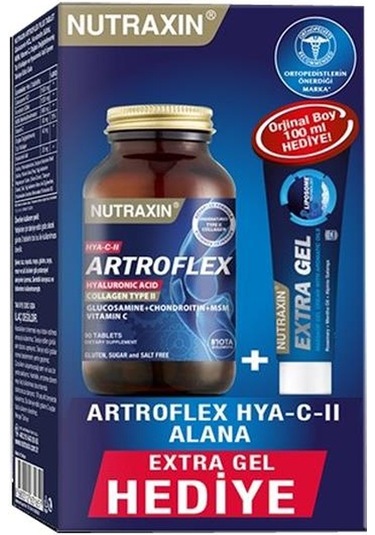 Nutraxin Artroflex Hya-c-ıı 90 Tablet + Extra Gel Hediyeli
