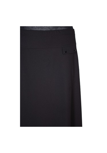 Hesna Kadın Dilşah Battal Beden Krep Çan Süs Cepli Aks Siyah Etek Siyah