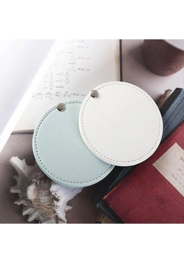 Ultra İnce Makyaj Aynası Yuvarlak Cep Aynası Yeni Kozmetik Ayna Sarı