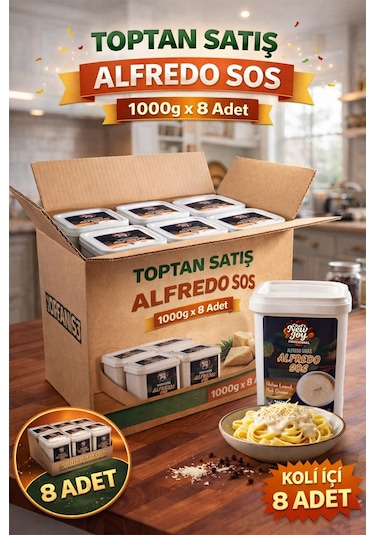 Alfredo Sos 1000 G X 8 Adet - 1 Koli Koli Bazlı Avantaj Paketi