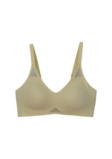Kadın Silikonlu Lazer Kesim Sütyen B Cup Bgl-st04721 ekru
