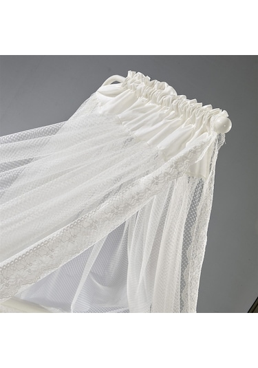 Meltem Kids Kral Sallanır Ahşap Anne Yanı Beşik 60x120 cm (beyaz-ekru) Ekru