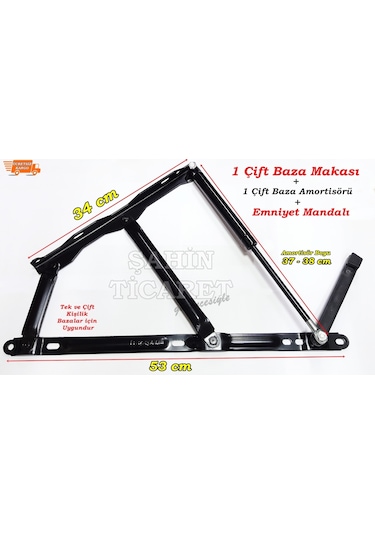 Şahinticaret Baza Makası Baza Amortisörü Baza Pistonu Emniyet Mandalı 1200 N