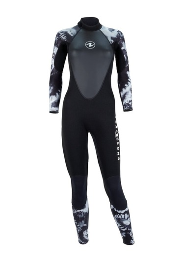 Aqualung Hydroflex Kadın 3Mm Dalış Elbisesi Siyah/Gri - (544595956) Siyah