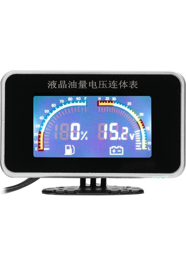 Yifomall Siyah Plastik Yakıt Göstergesi Ve Voltmetre -40 C'den 50 C'ye Çalışma Sıcaklığı
