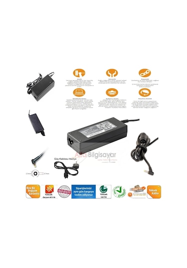 Casper Uyumlu Nırvana 14 Cbt.3317-8500V Adaptör. Şarj Cihazı 19V Güçlü